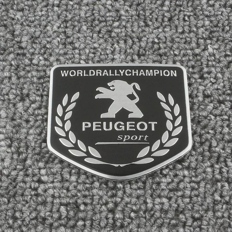 For Peugeot 2008 208 308 508 4008 408 3008 307 207 107 607 106 5008Car Styling Sticker 3D Aluminum Tail Emblem Badge Body Decal ENH5