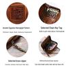 Japanese Retro Vegetable-Tanned Leather Key Holder and Storage Bag