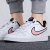 Nike Court Borough Low 2 SE Leather Casual Comfortable Slip-Resistant Lightweight Shock Absorbing Low-Top Kids Skate Shoes Kids sneaker DB3090-100