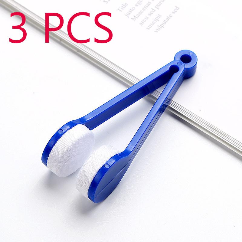 Practical Portable Glasses Cleaning Rub Eyeglass Sunglasses Spectacles Microfiber Cleaner Brushes Wiping Tools Mini