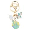 Eiffel Tower & Statue of Liberty Souvenir Keychain - World Scenery Gift Pendant