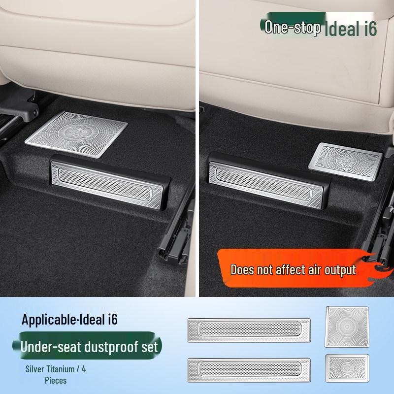 Ideal I6 Under-Seat Vent Mask: Dustproof, Anti-Clogging Car Interior Accessory