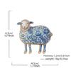 Fåre Mode Broche 4 Farver Rhinsten Blomstret Design Gedens År Mindesmærke Reversnål til Forretningsanledninger