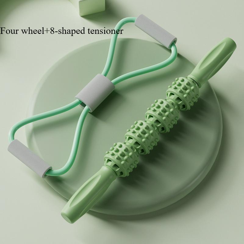 Massage Stick Wolf Teeth Stick Fitness Muscle Relaxation Massage Roller Yoga Fascia Langya Stick