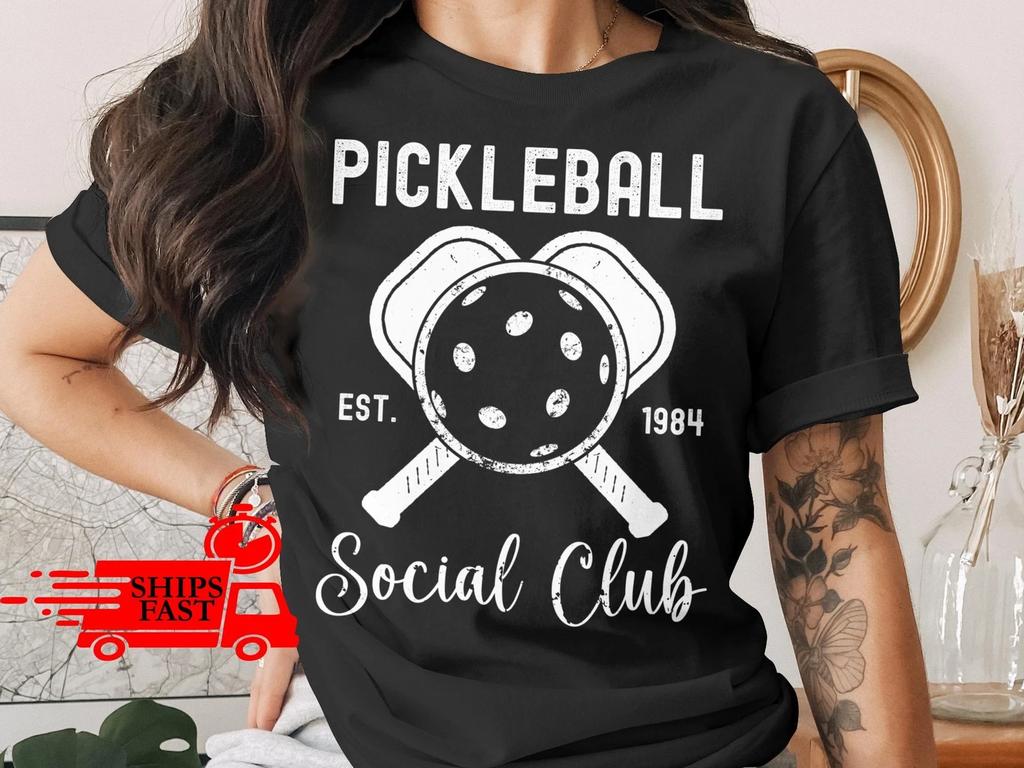 Pickleball TShirt Pickleball Social Club Est 1984 Comfort Colors Tee Gift