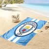 Manchester City F.C Print Beach Towel, Large Soft Quick Dry Towel for Beach Camping Swimming
