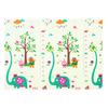80x72in Baby Play Mat Extra Large Crawling Mat with Cartoon Animal Pattern Thick Foam Play Mat Reversible Portable Baby Floor Mat