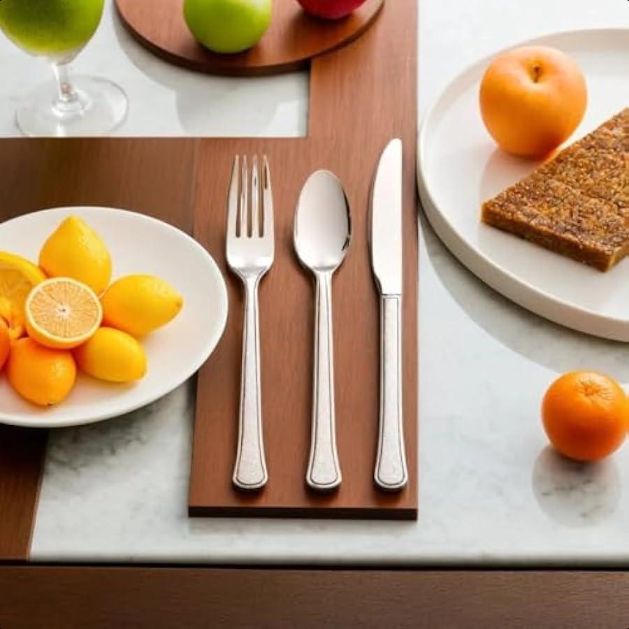 

Прозрачный пластиковый тяжелый вес ассорти столовых приборов 80 штук Премиальные одноразовые пластиковые и прочные столовые приборы Идеально подходят для домашнего использования и всех United States