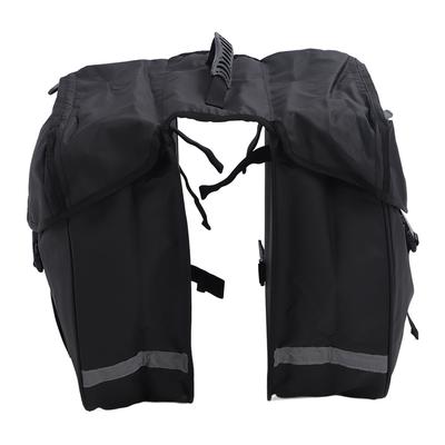 34L Bike Rear Seat Bag Waterproof Double Side Bicycle Saddle Bag with Reflective Strips for Bicycle