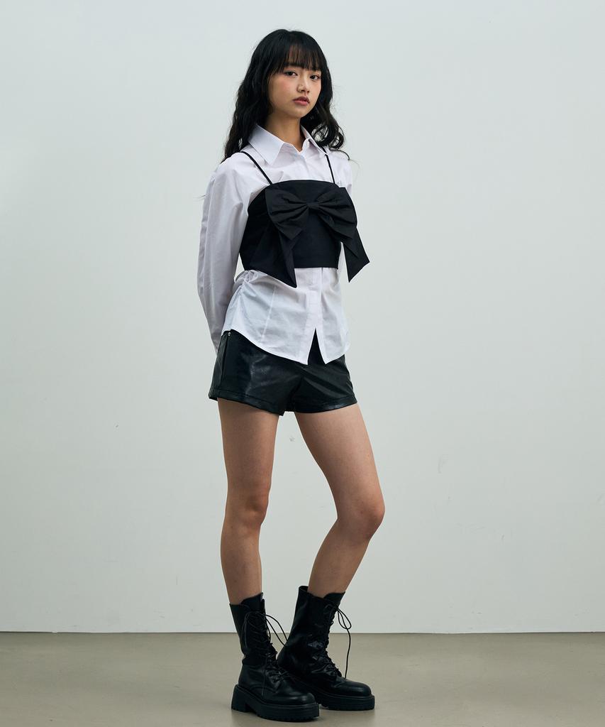 Alikim Ari Ribbon Bustier / Black