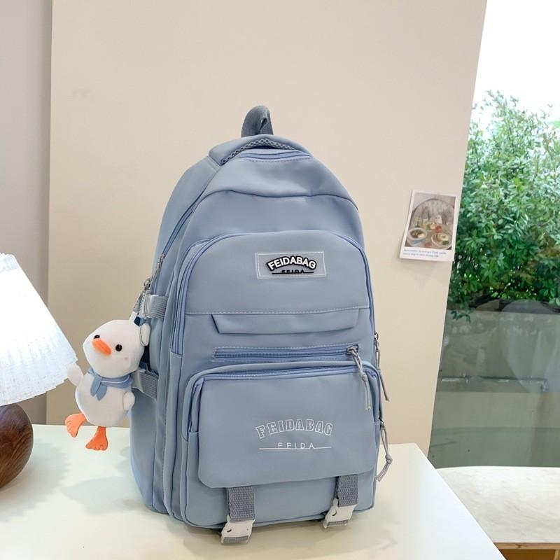 

Stylish Gender-neutral Business Travel Backpack With Waterproof Nylon Material синий