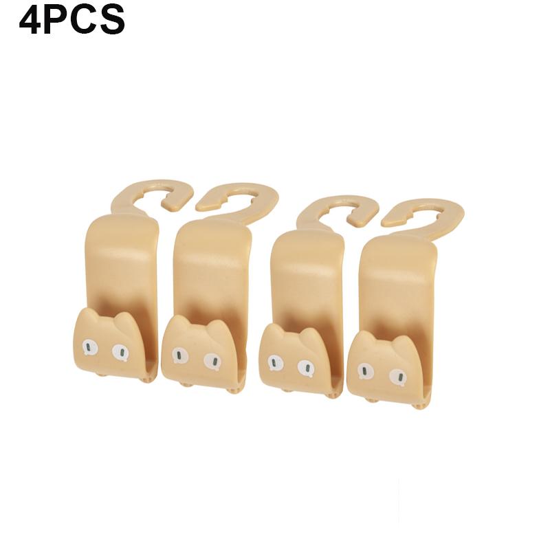 8PC Car Back Cute Small Hook Multi-Functional Car Seat Back Headrest Hook Vehicle Seat Organizer Holder Car Accessories Interior