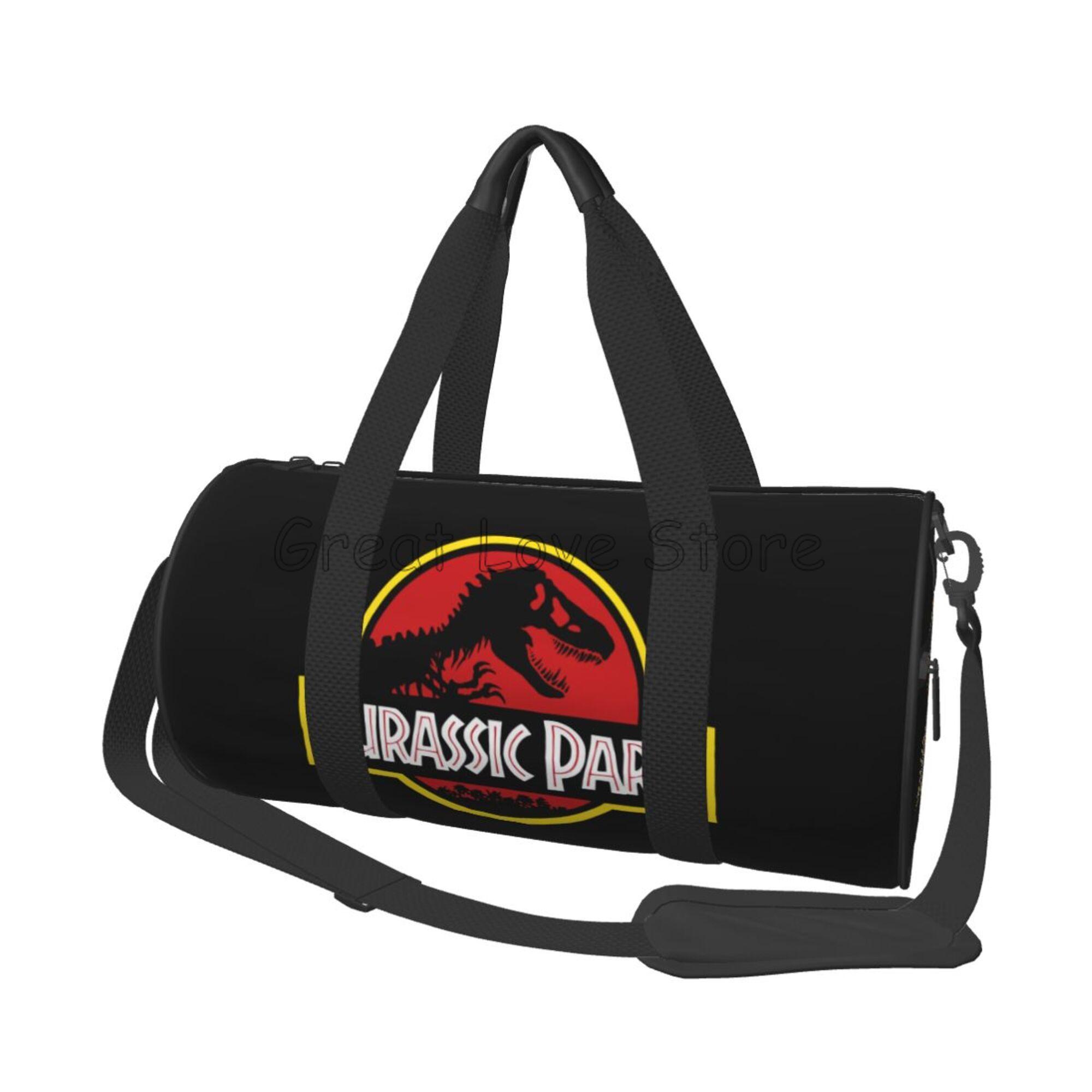 

Jurassic Park Travel Duffel Bags Large Weekender Overnight Luggage Bag with Zipper for Practice Canvas Bag for Gym Sport Yoga