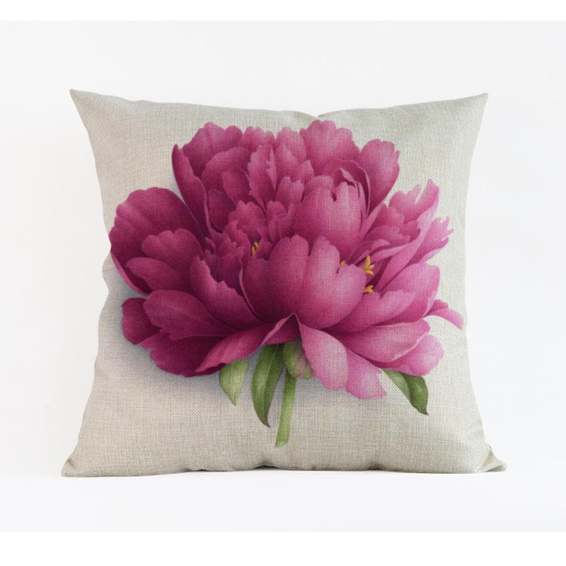 Современные скандинавские красные фиолетовые бутоны цветов Незабудка розовые цветы декоративные диванные наволочки Чехлы для автомобильных подушек 4545 см 450mm450mm 1385₽