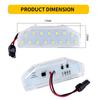 2pcs LED License Number Plate Lamp Lights For Mazda RX-8 RX8 2004-2012 Mazda 6 GH Atenza 2007-2012 OEM#: GS1D-51-270D FF1451270