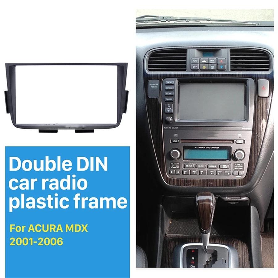 Double Din Radio Fascia Kit - For ACURA MDX 2001-2006 - Stereo Dash Installation Trim