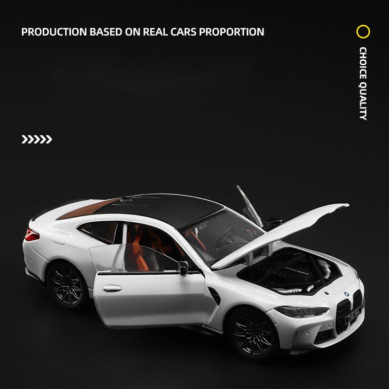1/23 BMW M4 G82 THE M4 Supercar Alloy Model Car Toy Diecasts Casting Sound and Light Car Toys Vehicle