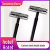 Men's Double Blade Carbon Steel Disposable Razor