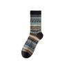 Double-needle Double-way Socks for Men, Mid-calf Cordless Long Socks, Cotton Ethnic Style Long Calf Retro Trend for Autumn and Winter