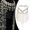 Rhinestone Tassel Mask Shiny for Women Cosplay Music Festival Mardi Gras