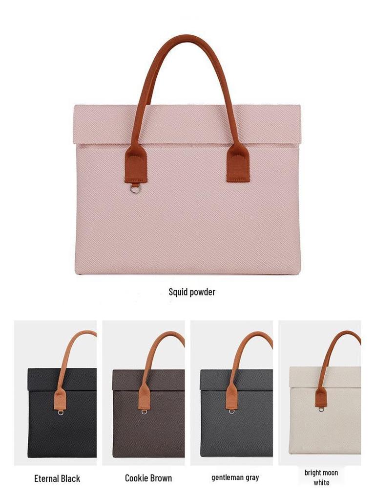 17-inch Lightweight Japan-Korea Laptop Commuting Handbag with Printed Logo