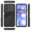 Für Xiaomi Poco M4 5G Hülle Case Für Poco M4 5G Capas Handy Rückseite Bumper Ständer Stoßfest Halter Hülle Für Poco M4 5G Fundas