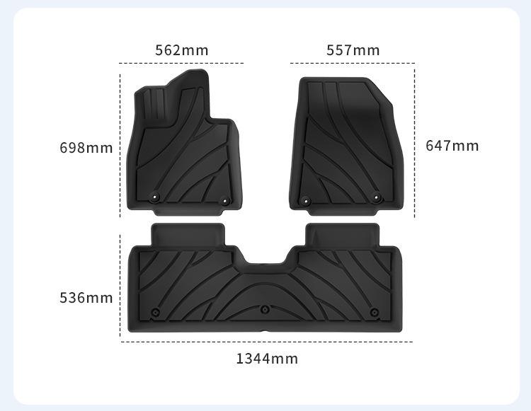 Custom TPE Floor Mats for 25 Galaxy Starry 8 Models - Durable & Stain-Resistant Trunk Mats