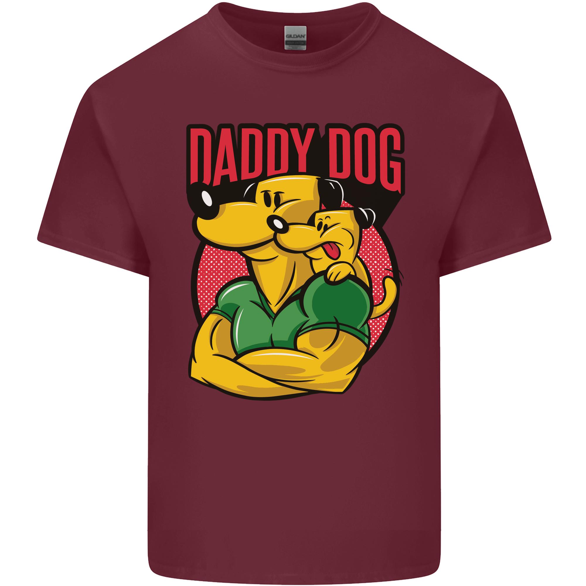 Daddy Dog Fathers Day Unisexs Light Cotton TShirt S