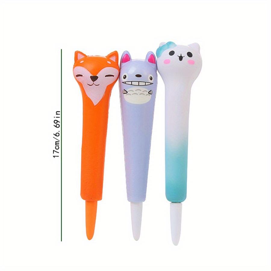 3 τεμ. 0,5 χιλ. Δημιουργικό στυλό αποσυμπίεσης, μαλακό στυλό αποσυμπίεσης με αργή επαναφορά, σχολικά είδη με σχέδια κινουμένων σχεδίων, είδη γραφείου, στυλό gel για εκτόνωση