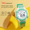 UTHAI Children's Watch Sports Cute Print Card Swimming Waterproof Alarm Clock Boys and Girls Student Kids Electronic Watches