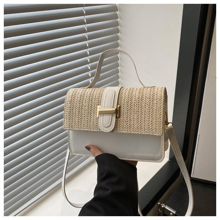 Simple Casual Small Square Bag Women's New 2025 Spring New Niche Beautiful Messenger Bag Personalized Trend Shoulder Bag