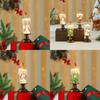 Christmas Snowflake Candle Light With Falling Snow Effect For Holiday Decor