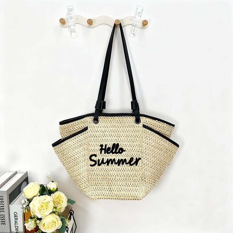 2025 Women's Pastoral Vacation Straw Beach Bag