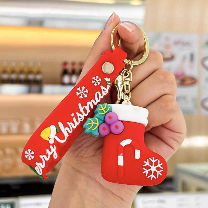 Creative Santa Claus Keychain & Car Pendant - Festive Bag Charm for Christmas