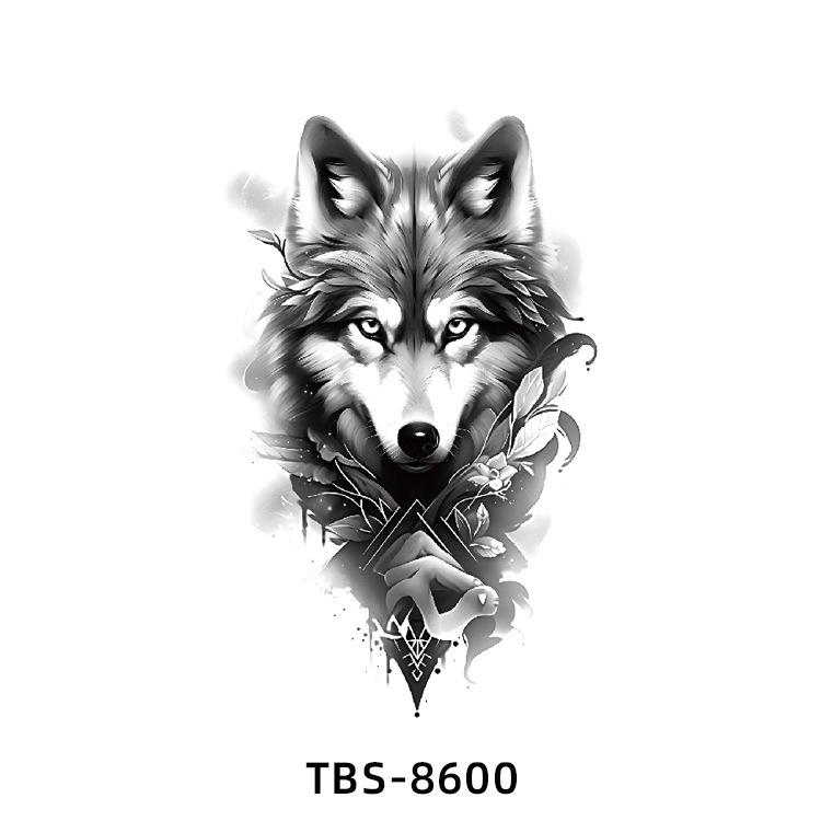 Realistiska Djurtotem Tatuering Klistermärken: Drake, Fenix, Tiger, Varg