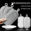 Double-Sided Steel Wool Scrubbing Cloth for Non-Stick Pans and Dishes