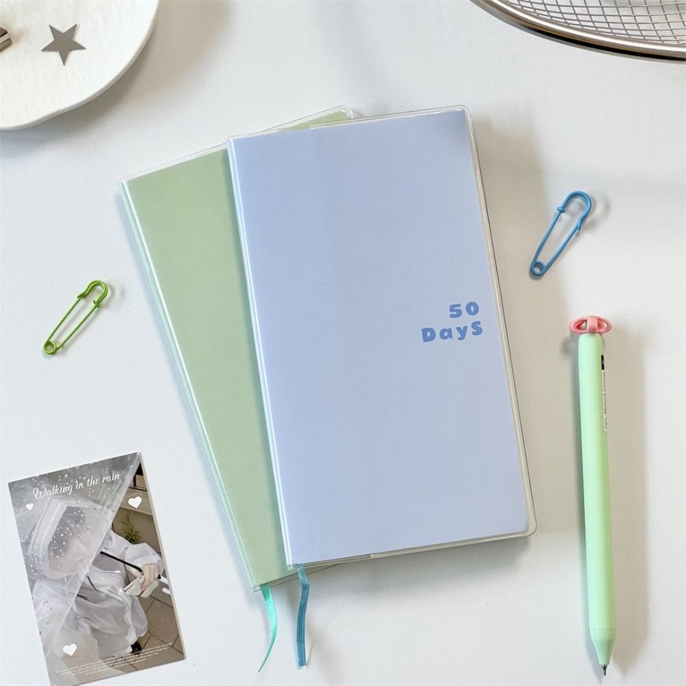 PU Leather Schedule Notebook 50 Days To Do List Notepad Portable Agenda Book  Students