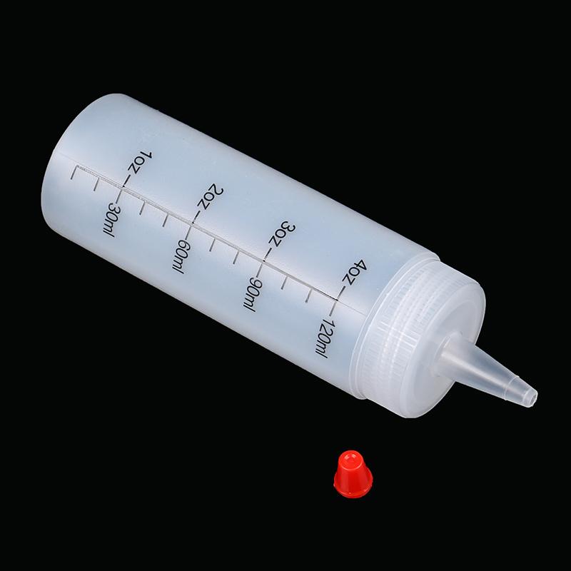 120/350/450Ml Plastic Needle-Nosed Scale Squeeze Bottle Leak-Proof For Kitchen