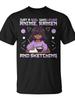 Just A Girl Who Loves Anime Ramen And Sketching Otaku T-Shirt - Monsterry CAUnisex for Daily Wear 20