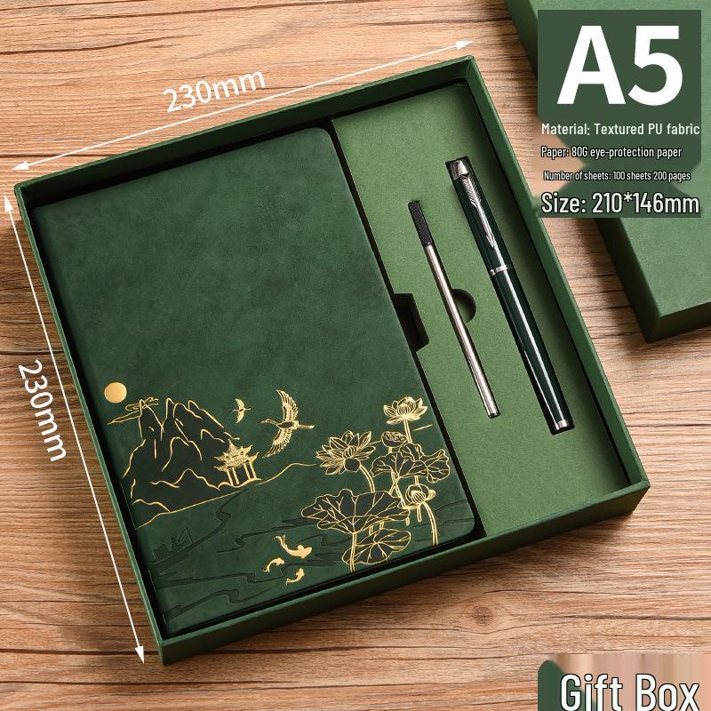 Подарочный набор блокнотов А5 в ретро китайском стиле для бизнеса и офиса