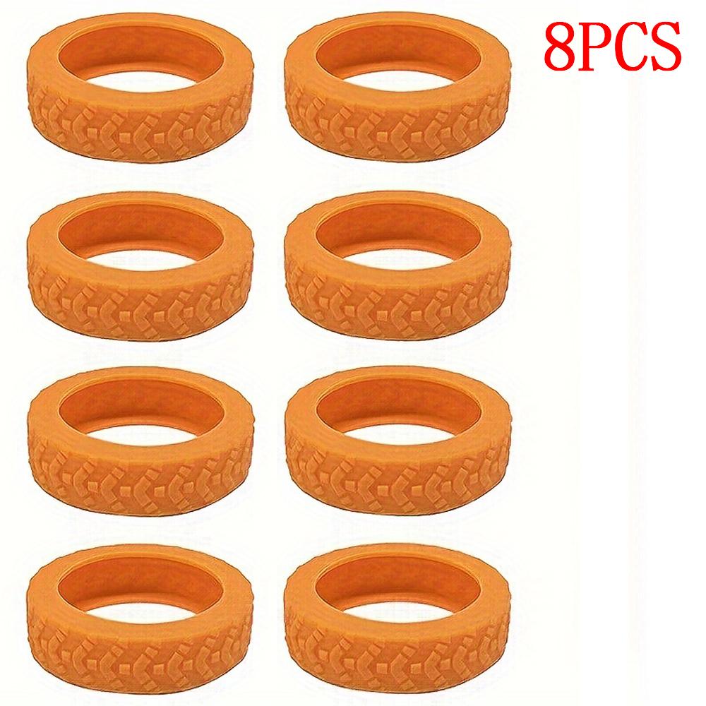 

Защитный чехол для колес багажа из 8 частей, бесшумный силиконовый чехол и универсальные аксессуары для рук для снижения шума .-A-DH