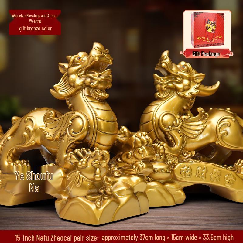 Prosperous Wealth Pixiu Ornaments: Fortune-Building Gifts for Shop Openings & Housewarmings