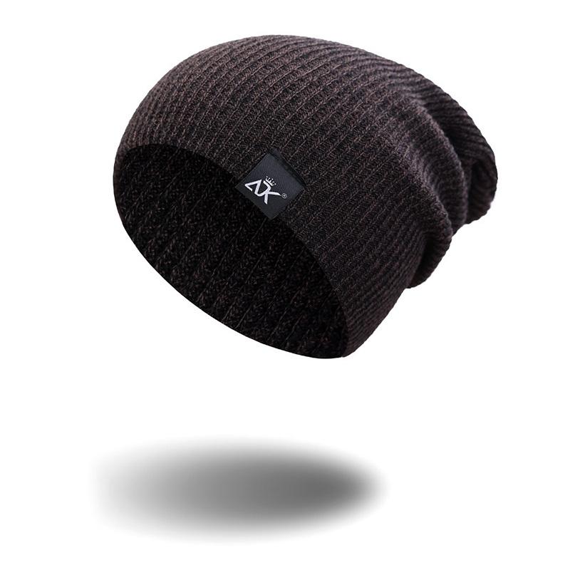 Unisex Women Men Camping Hat Winter Beanie Baggy Warm Wool Ski Cap Line Fleece