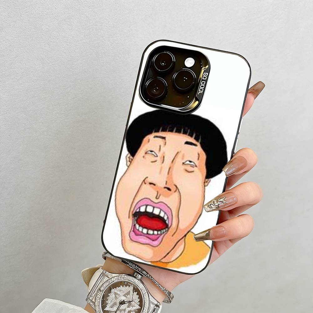 Lustige Cartoons Handyhülle Für iPhone 17,16,15,14,13,12,11 Plus,Pro Max,XS,Farbig Silberbeschichtete Innenabdeckung