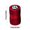 Generic Stem Caps | 4 Pcs Dog Paw Shape Leak Proof Valve Caps |