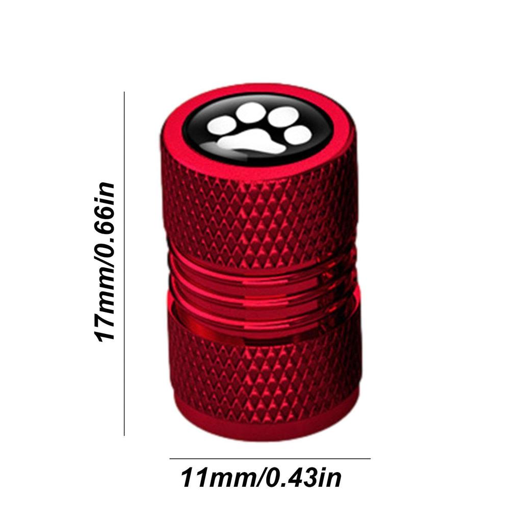 Generic Stem Caps | 4 Pcs Dog Paw Shape Leak Proof Valve Caps |