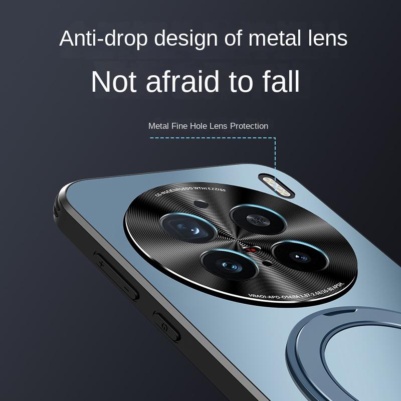 For VIVO X200 Pro Case Hard Matte With Ring Magnetic Protective Back Cover Case For VIVO X100 X20PRO Mini X100Ultra Phone Shell