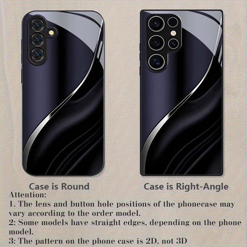 Minimally streamlined design glass phone case for Samsung Galaxy S26 S25 S24 S23 S22 S21 S20 fe plus ultra anti fingerprint