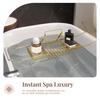 Bath Tub Table Board Wire Bathing Rack for Tablet Soap Shampoo