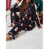Women's Pajamas Christmas New Year Cartoon Two-Piece Set Milk Silk Homewear